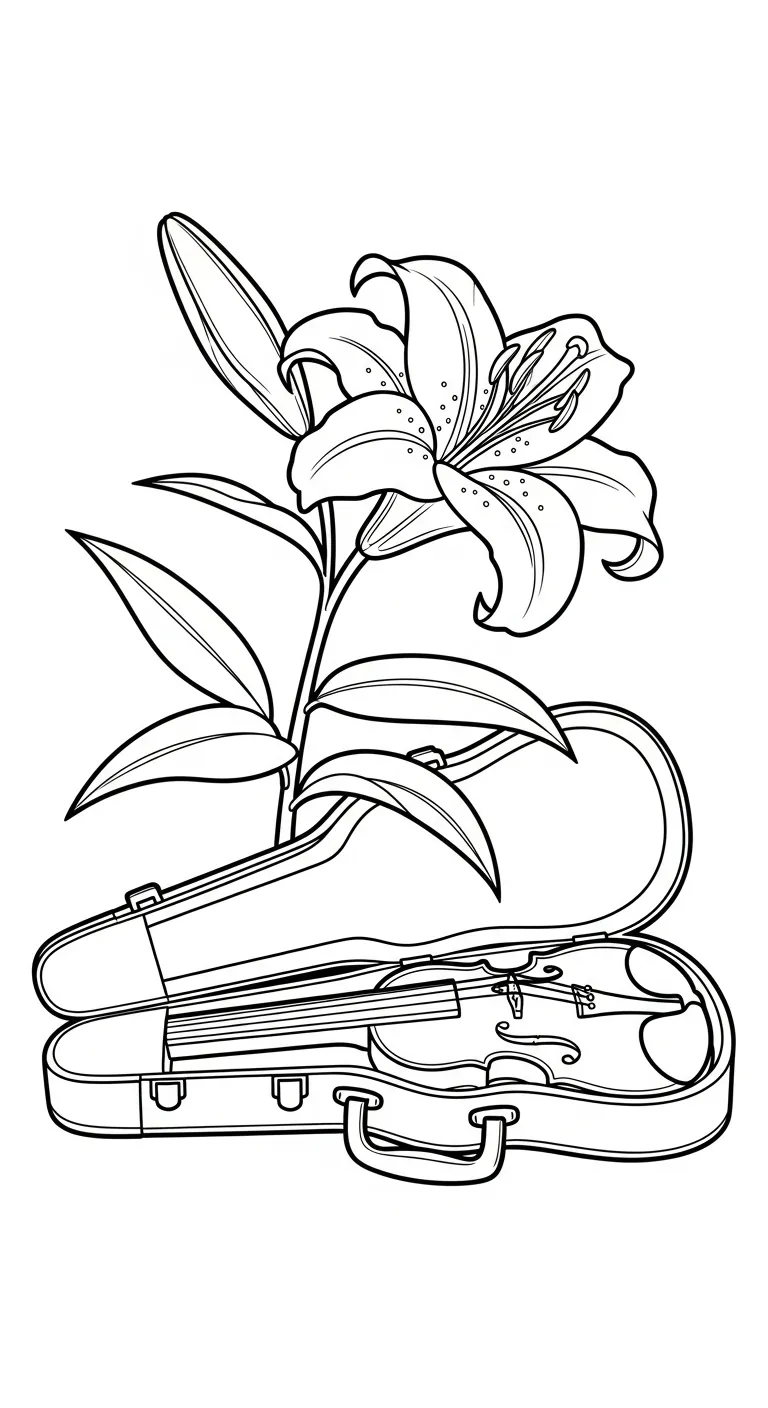 coloriage Lys a colorier en ligne 1