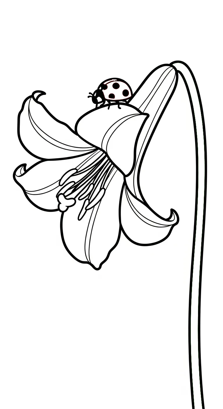coloriage Lys educatif pour enfant