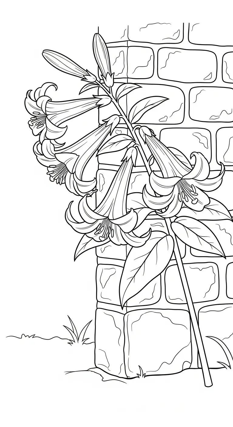 coloriage Lys pour enfant à imprimer 1