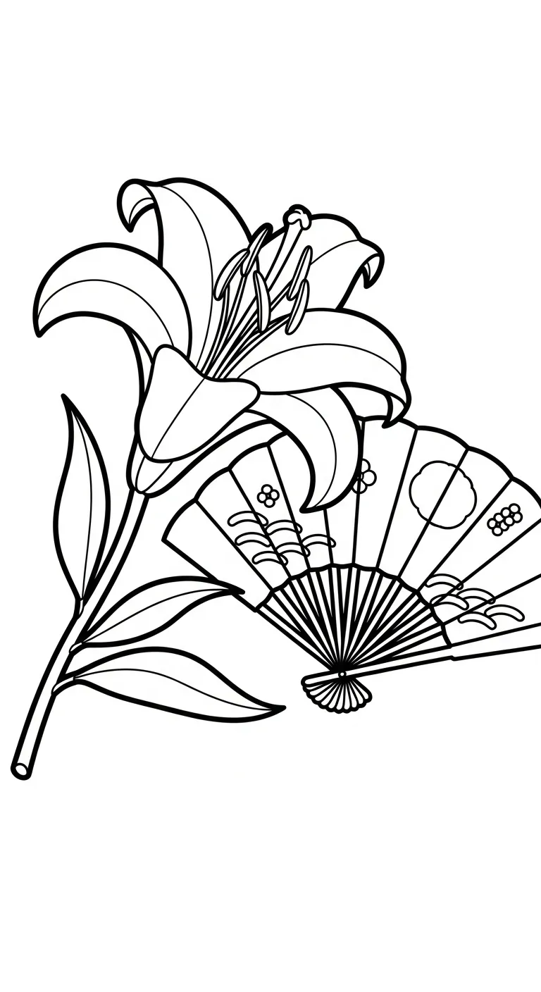 coloriage Lys en ligne pour enfant