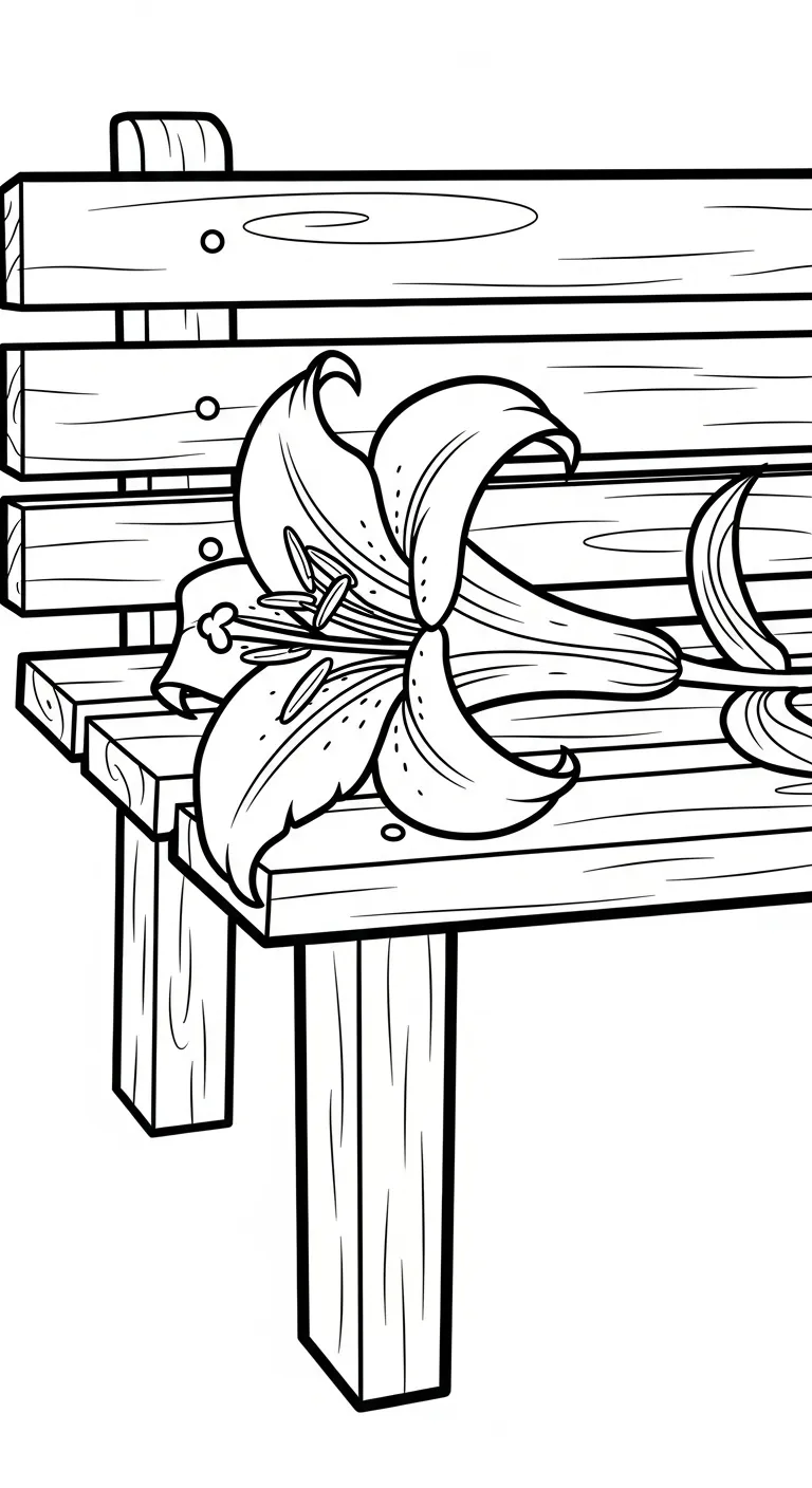 coloriage Lys gratuit pour enfants