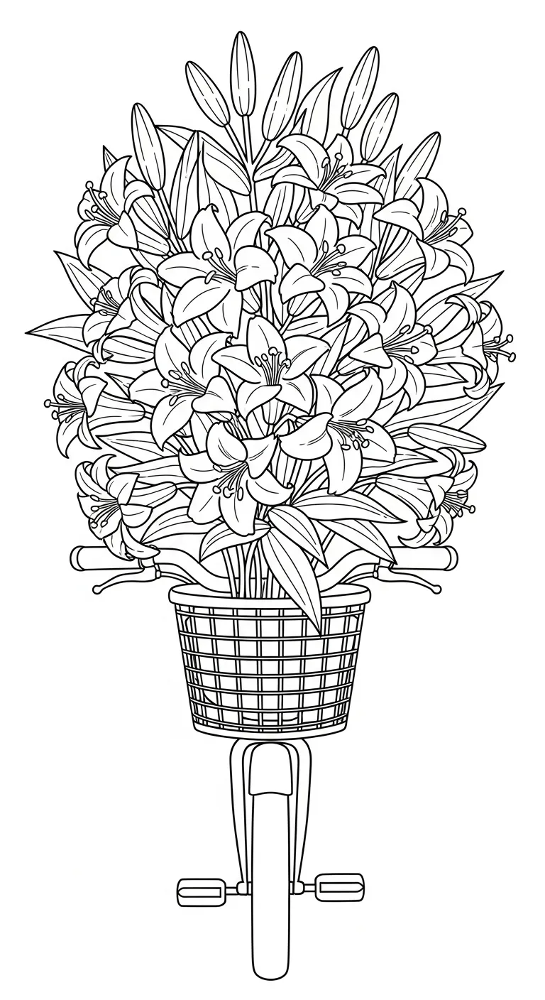 coloriage Lys a imprimer gratuit