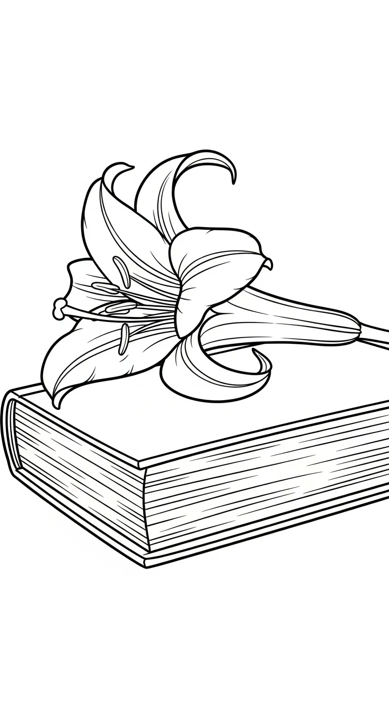coloriage Lys pour enfant de à imprimer 1