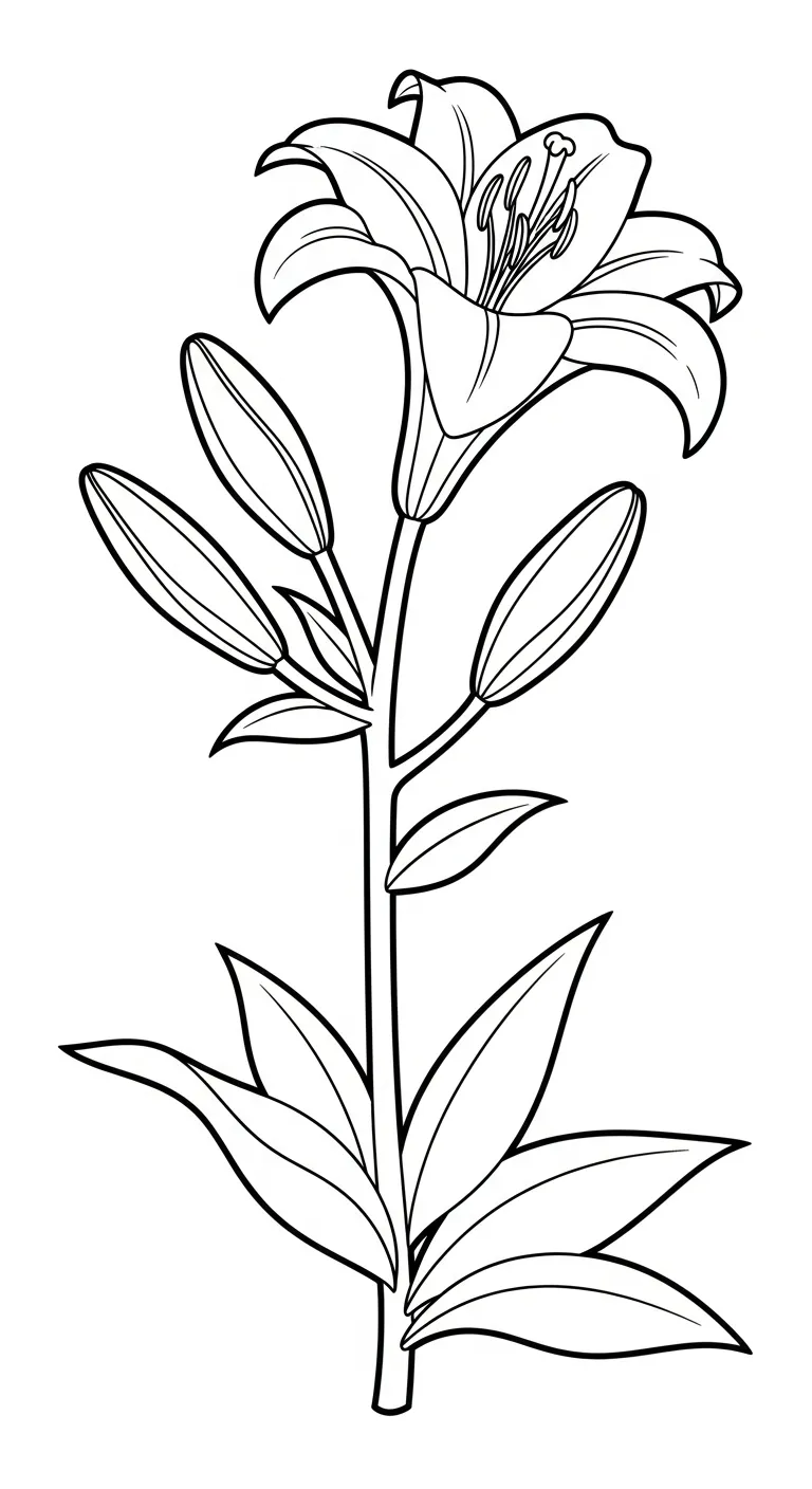 coloriage Lys a imprimer gratuitement
