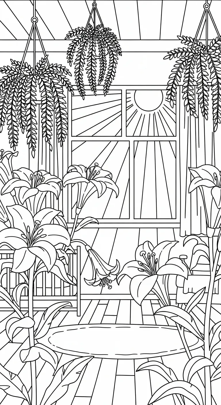 coloriage Lys pour enfant à imprimer
