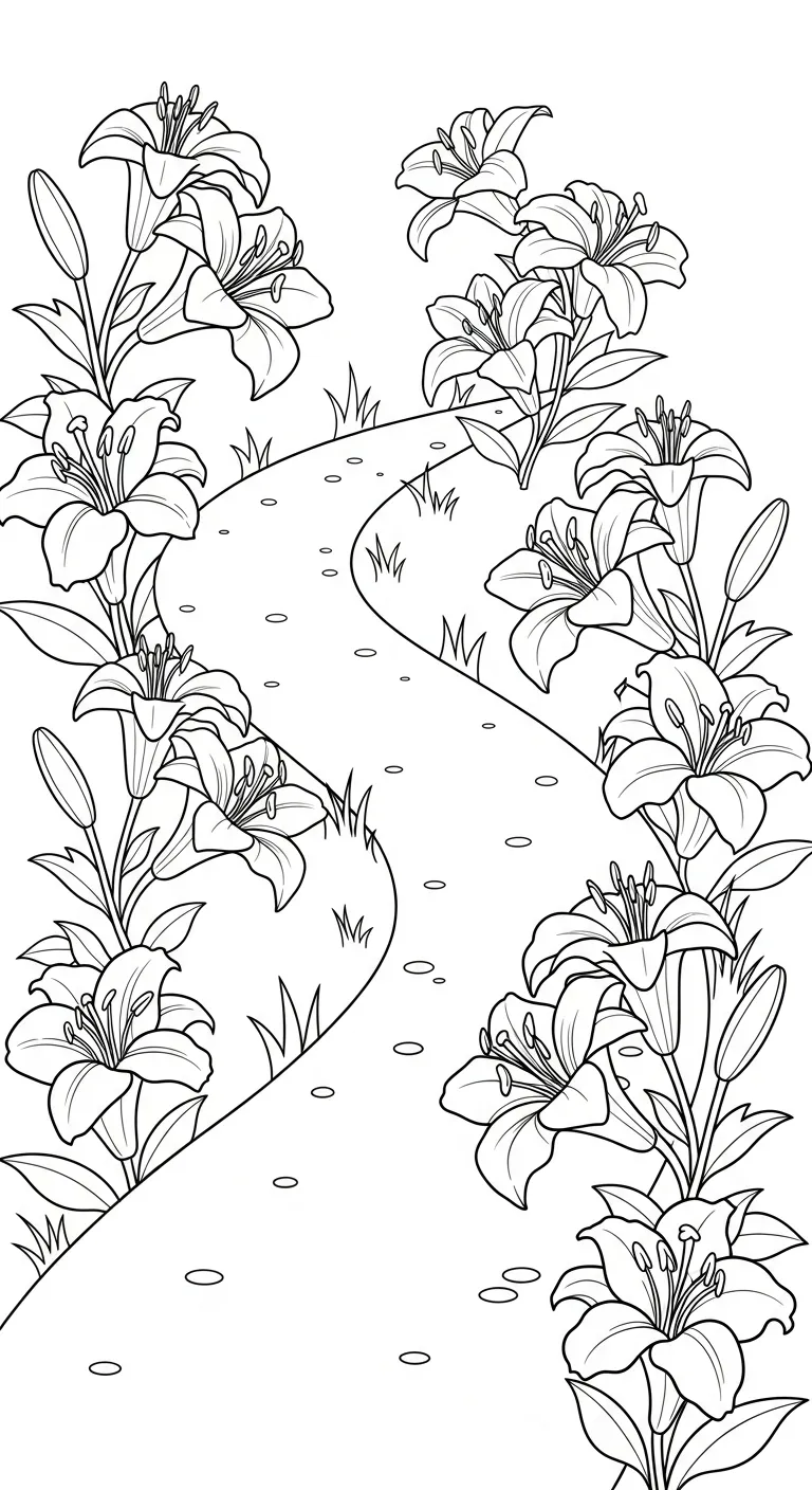 coloriage Lys pour enfant de à imprimer