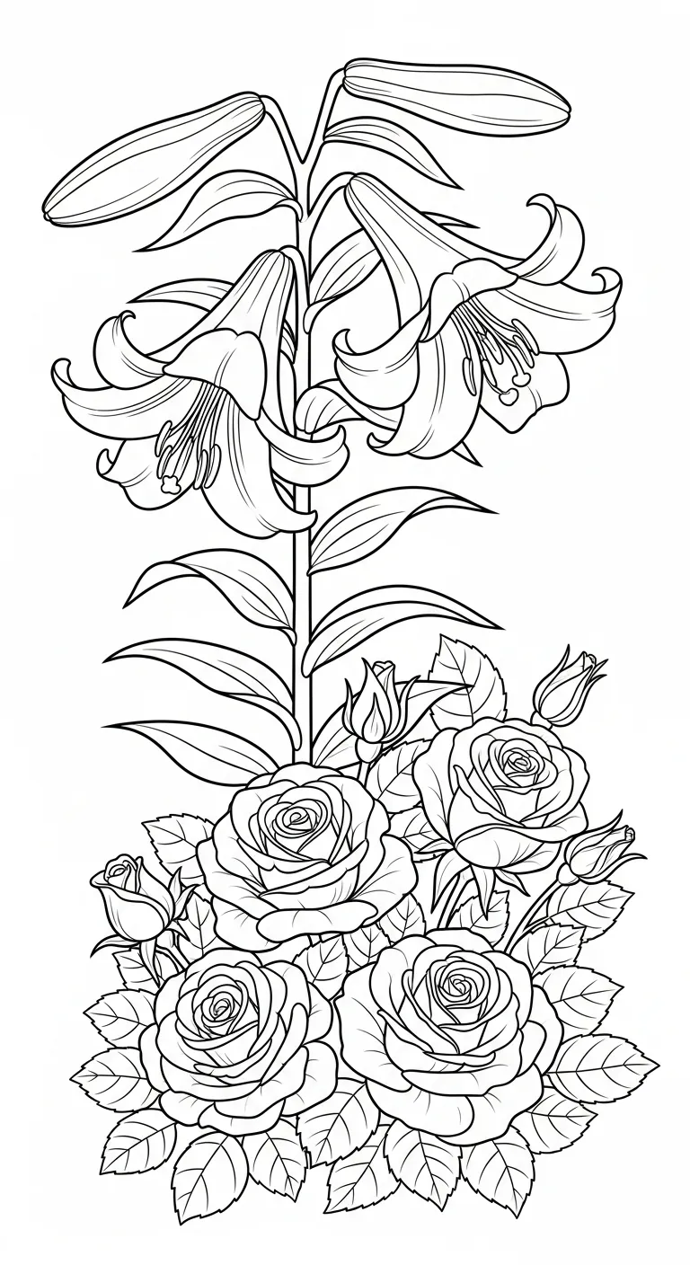 coloriage Lys et apprentissage