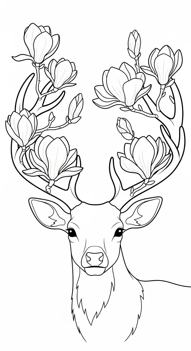 coloriage Magnolia pour enfant de 10 ans