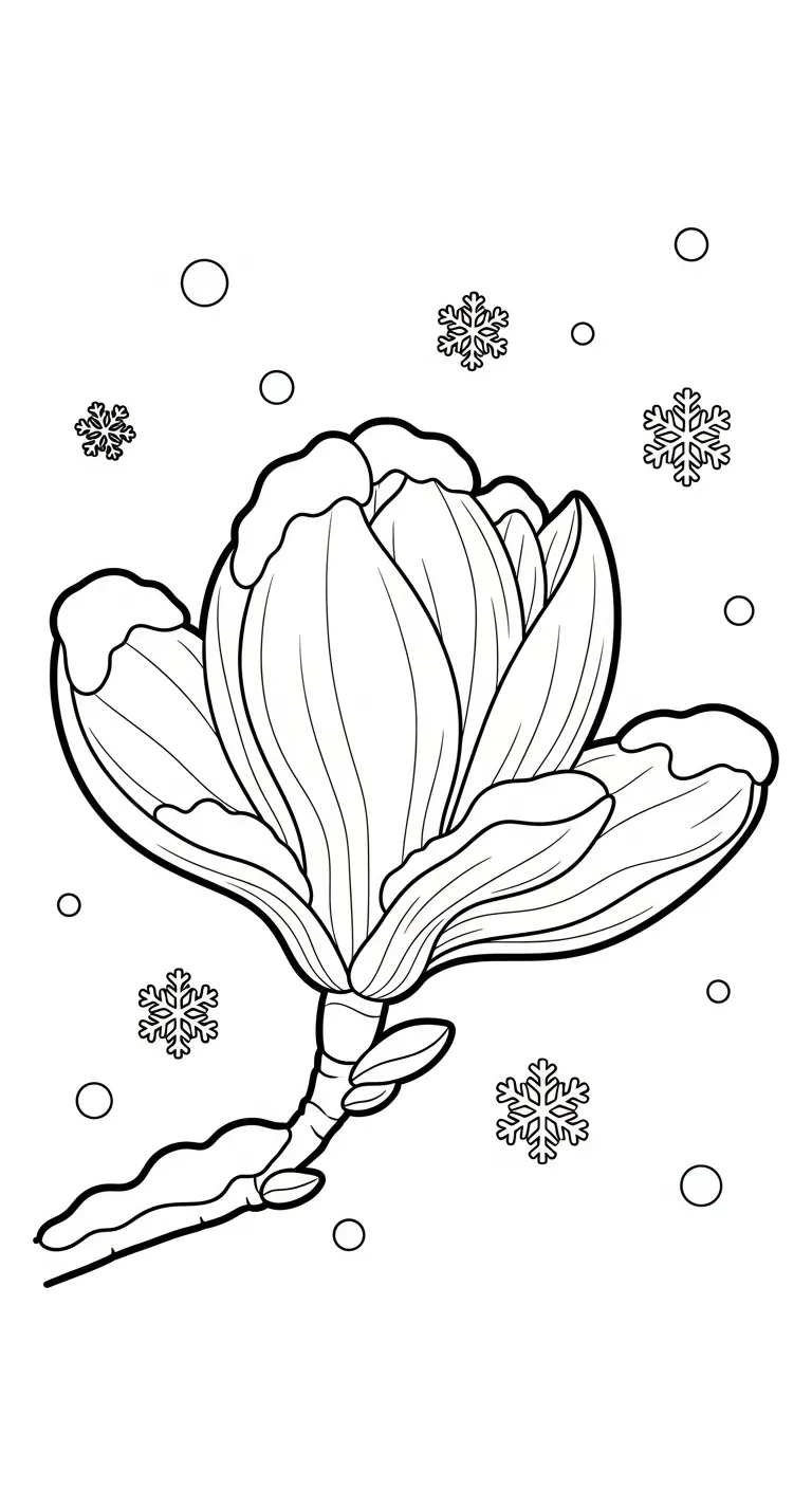 imprimer coloriage Magnolia