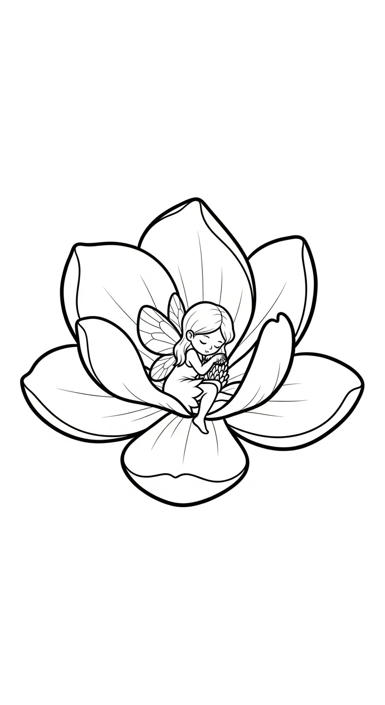 coloriage Magnolia a dessiner et imprimer