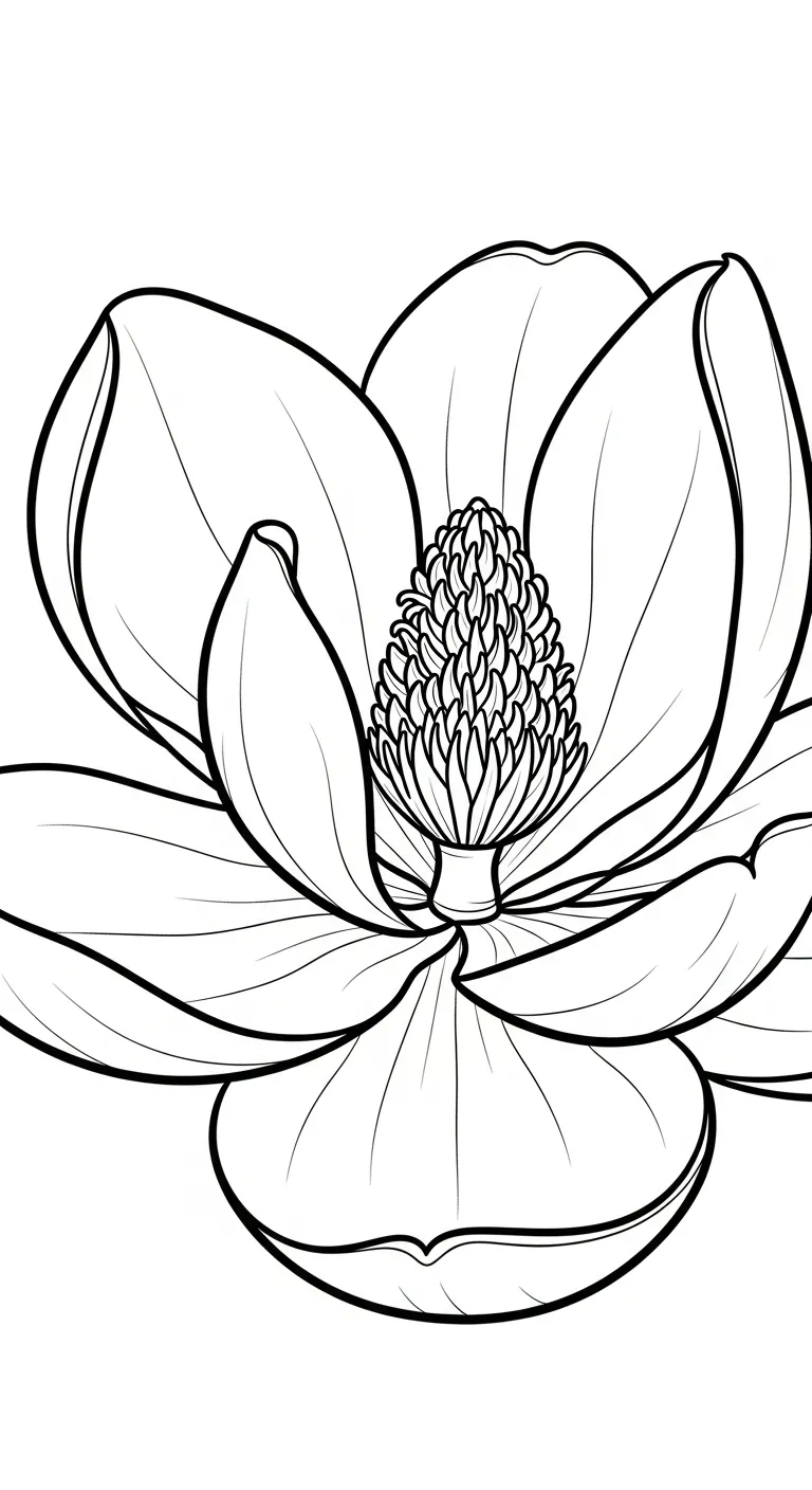 a imprimer coloriage Magnolia gratuit