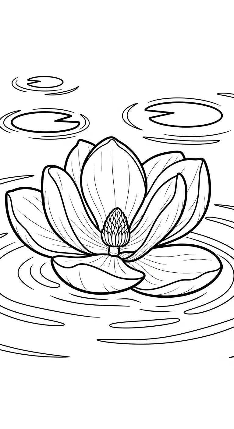coloriage Magnolia à imprimer pour enfant de 3 ans 1