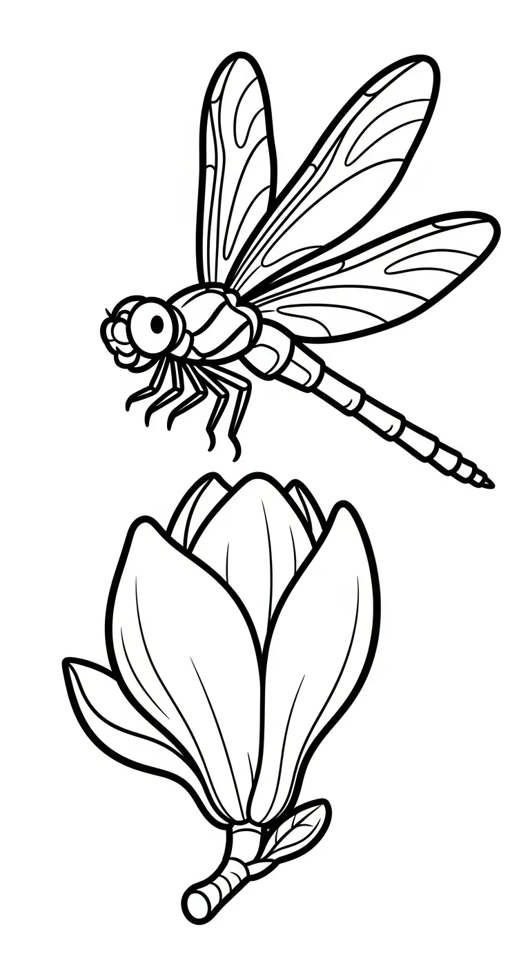 coloriage Magnolia à imprimer pdf