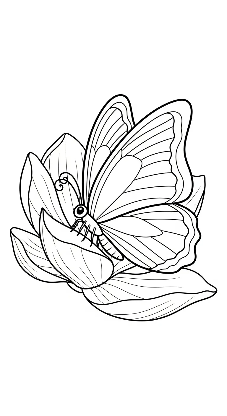 coloriage Magnolia et decoupage