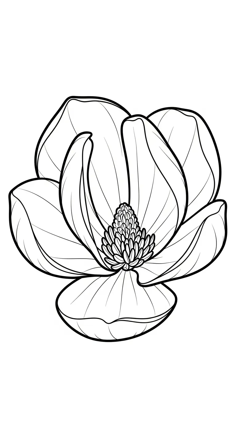 coloriage Magnolia pour enfant de 10 ans 2