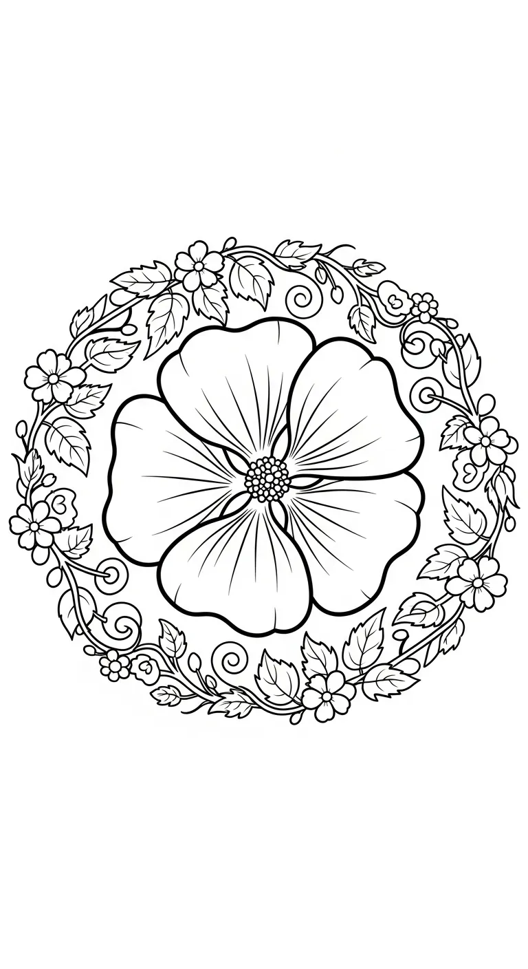 coloriage Mauve pour enfant de 6 ans