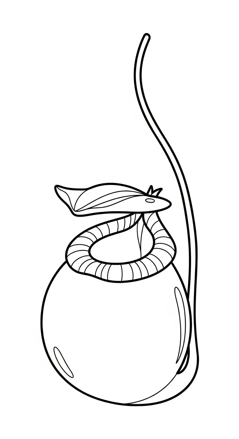 coloriage Nepenthes de pour enfants
