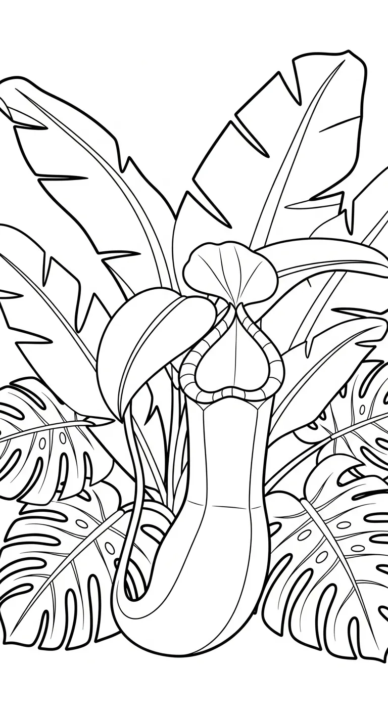 coloriage Nepenthes et dessins
