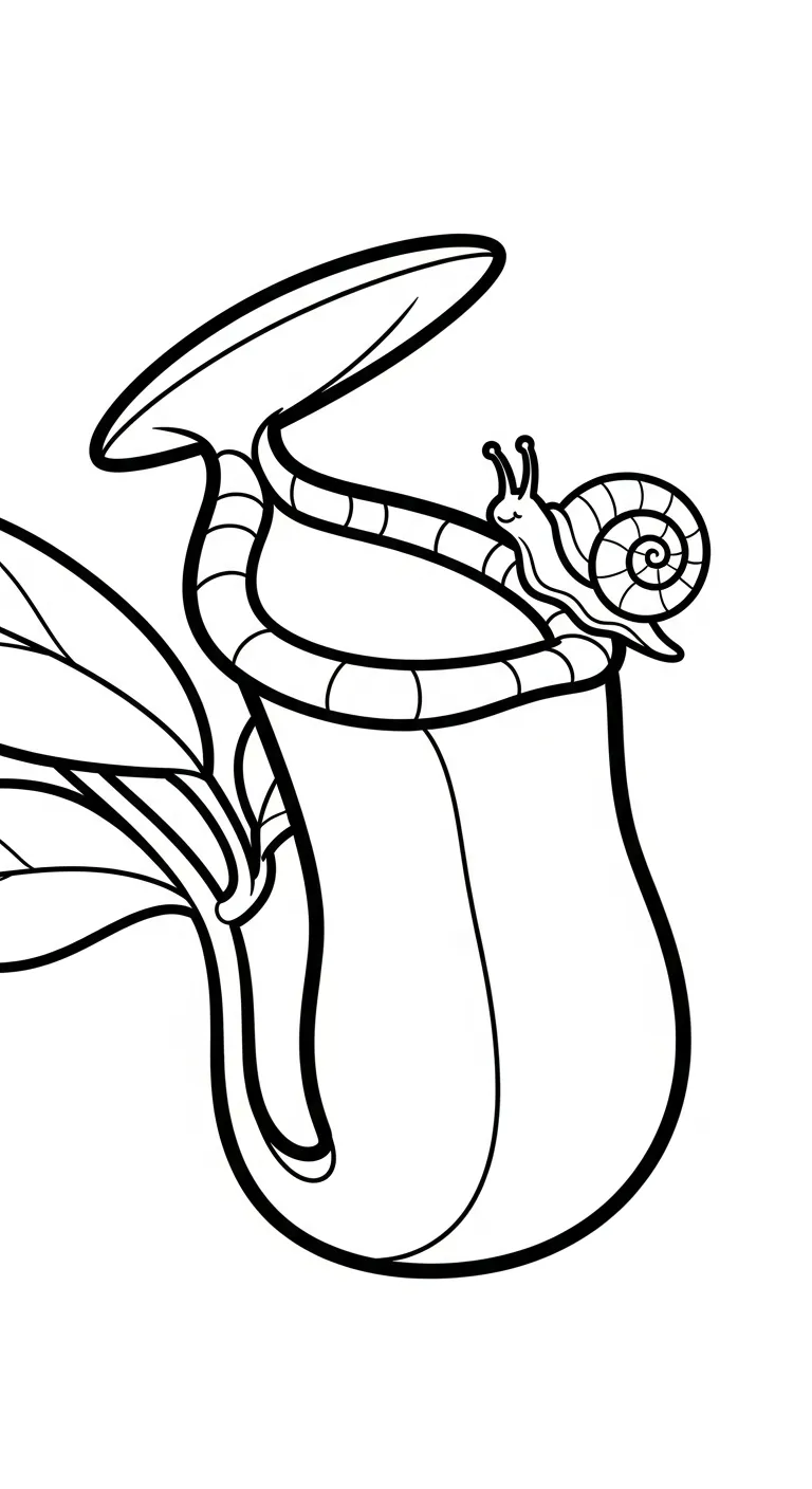 télécharger coloriage Nepenthes gratuit