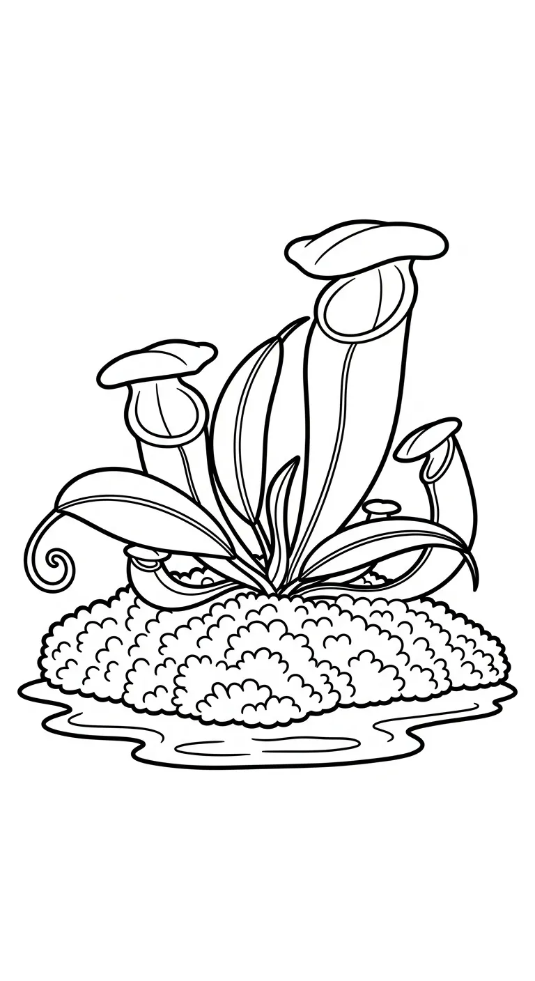 coloriage Nepenthes pour enfant