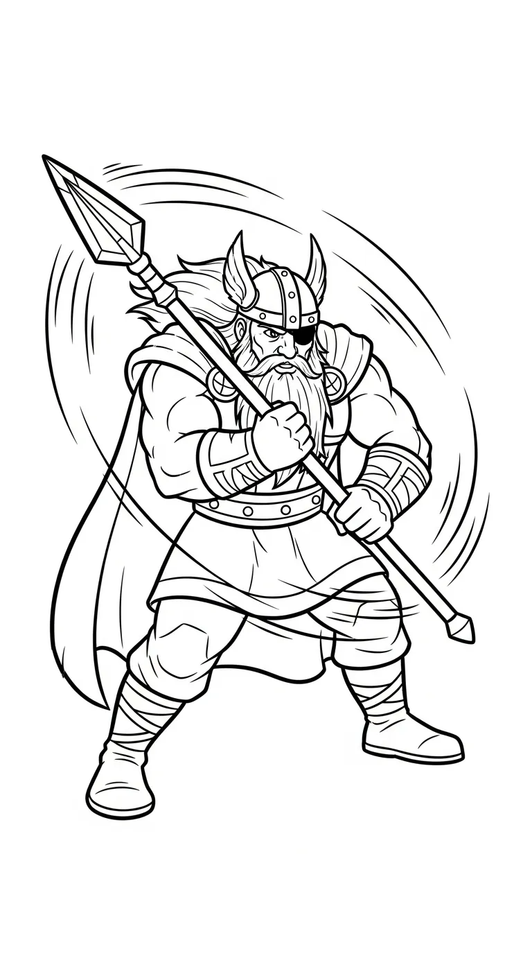 coloriage Odin à imprimer pour enfant de 10 ans