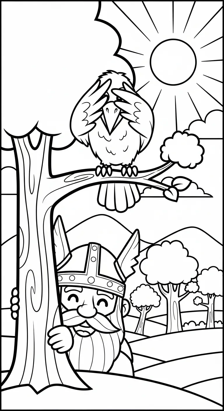 coloriage Odin à imprimer pour enfant de 8 ans 2