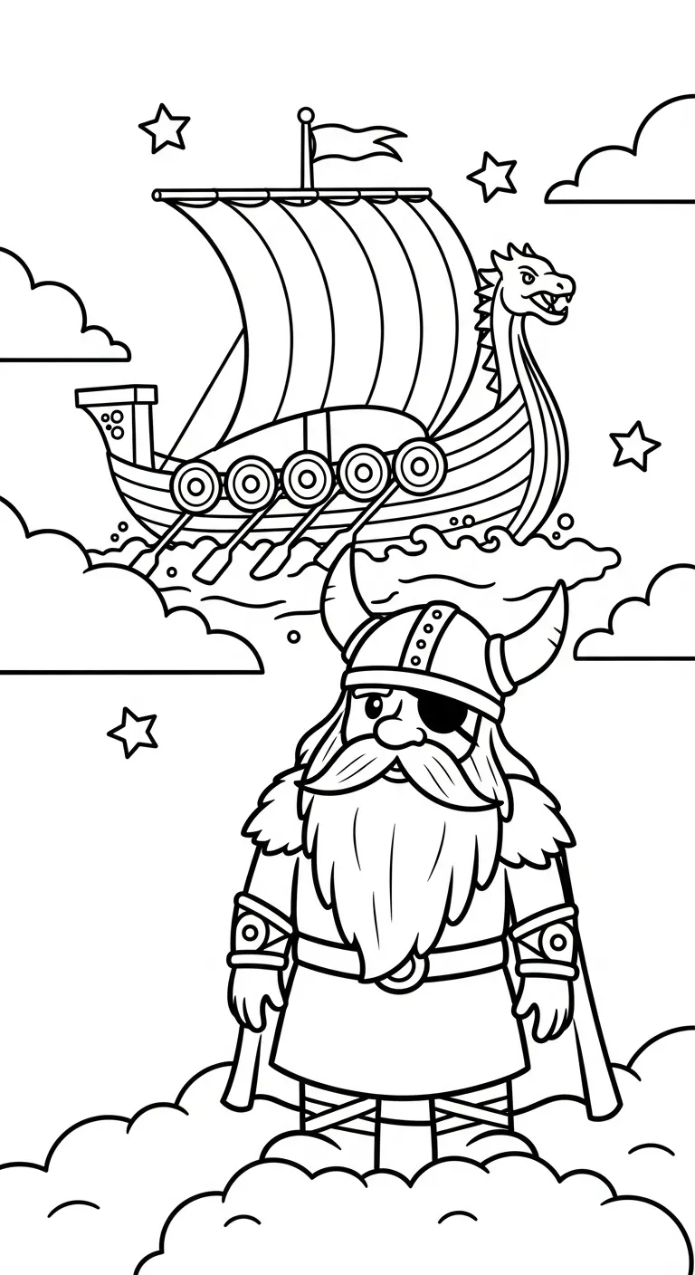 coloriage Odin à imprimer