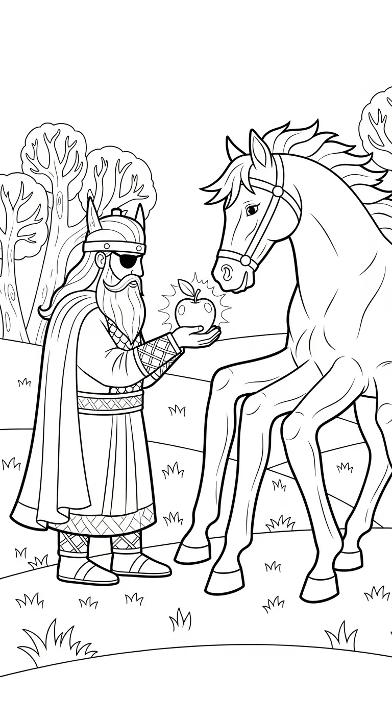 imprimer coloriage Odin