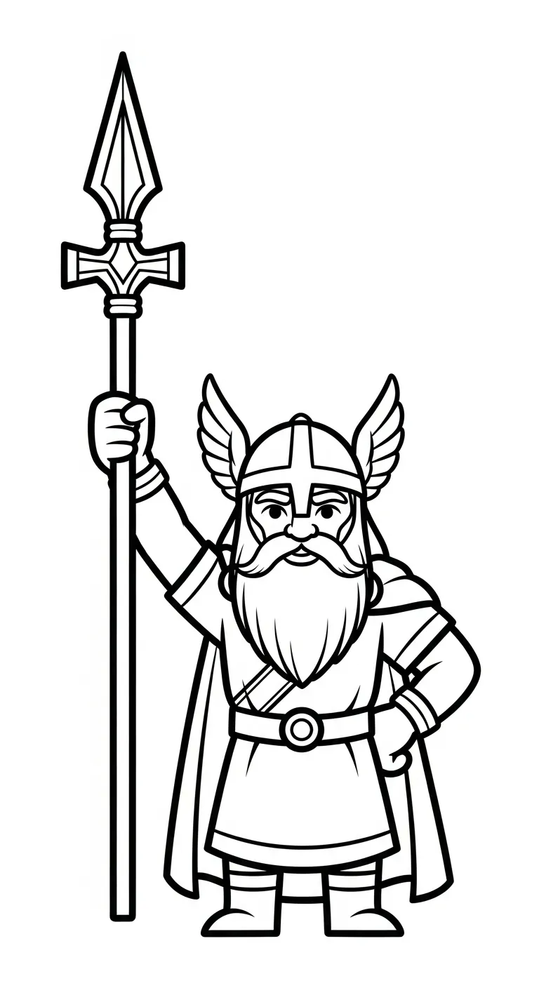 coloriage Odin de pour enfants