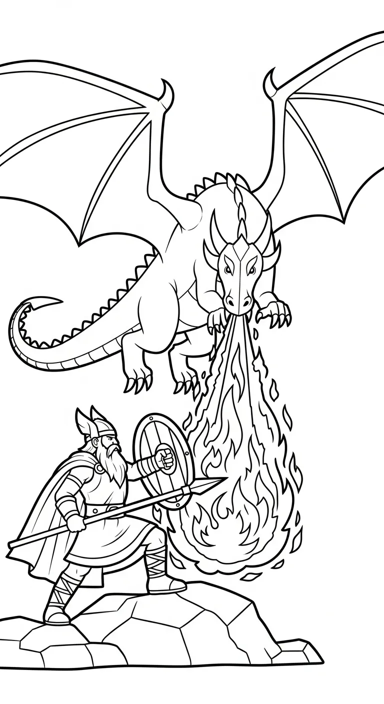 coloriage Odin à imprimer pour enfant de 8 ans 3