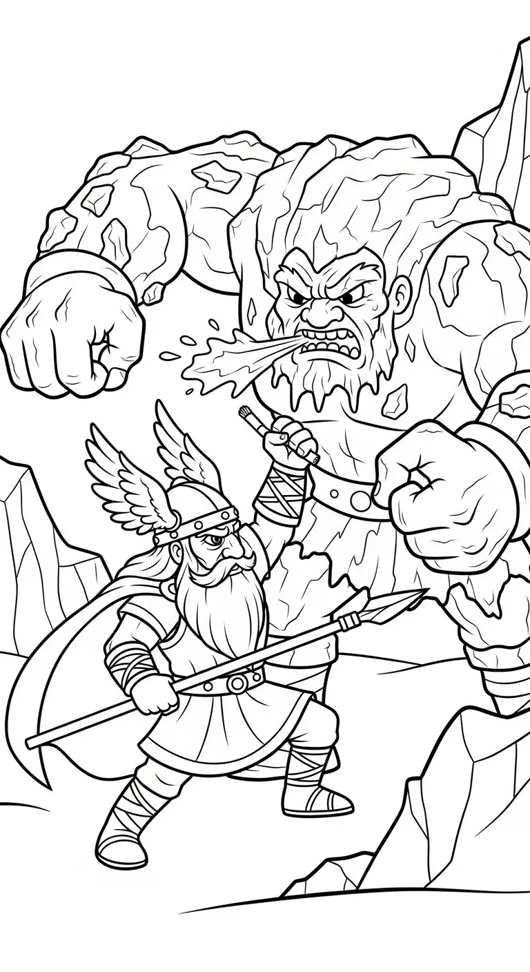 coloriage Odin à imprimer pdf gratuit