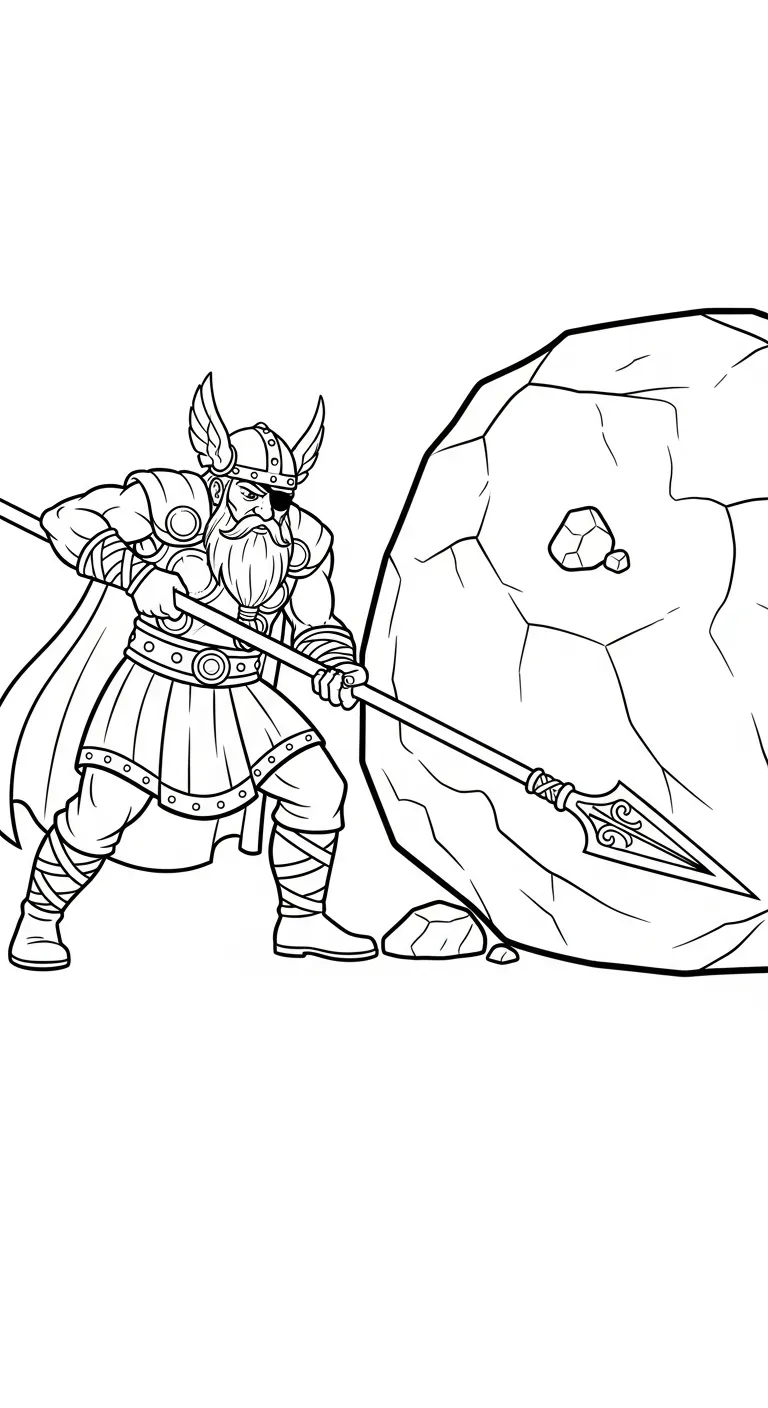 coloriage Odin de pour enfants 1