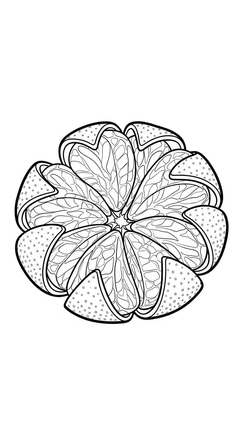 coloriage Orange pour enfants a imprimer