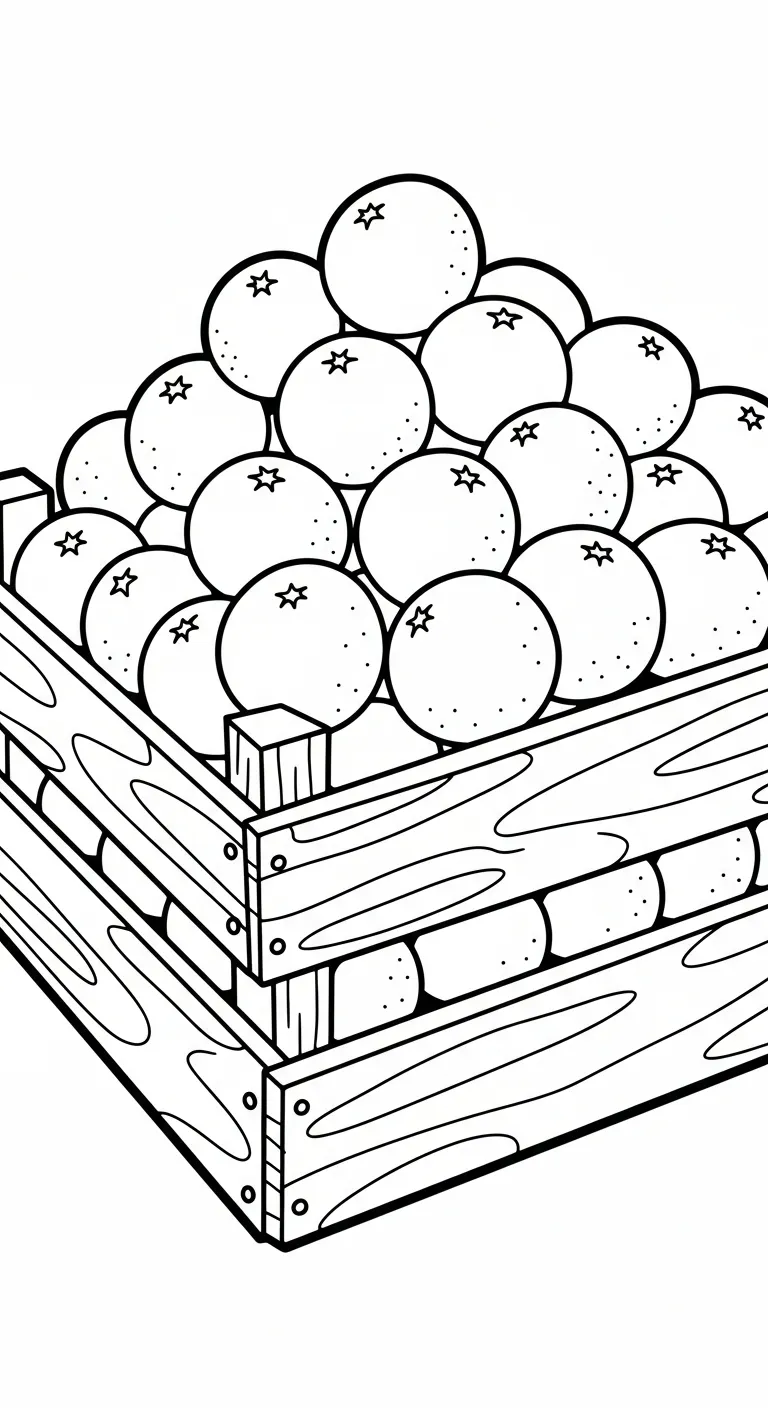 coloriage Orange et découpage à imprimer