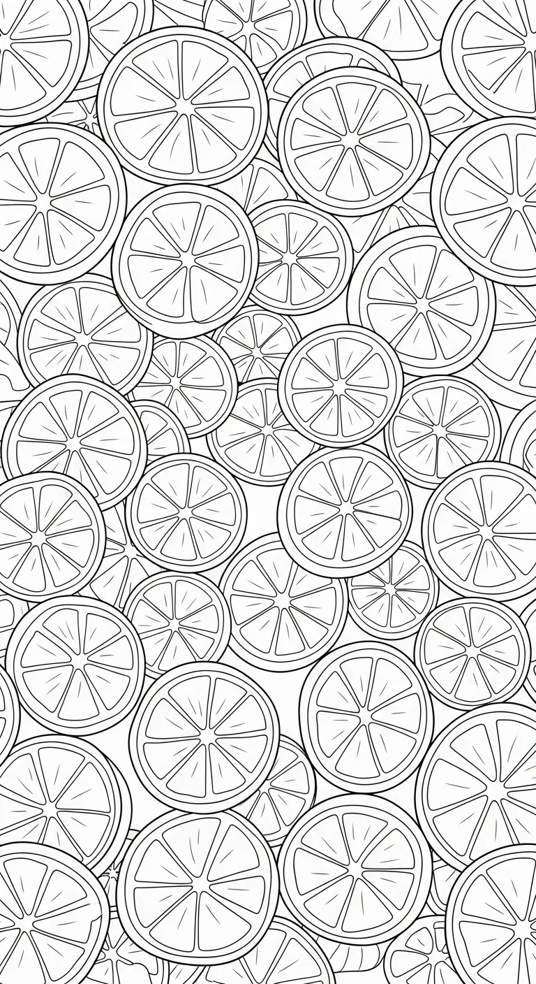 image pour coloriage Orange enfant
