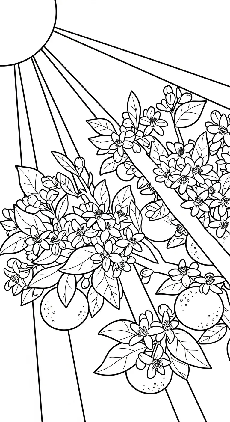 coloriage Orange à imprimer pour enfant de 6 ans