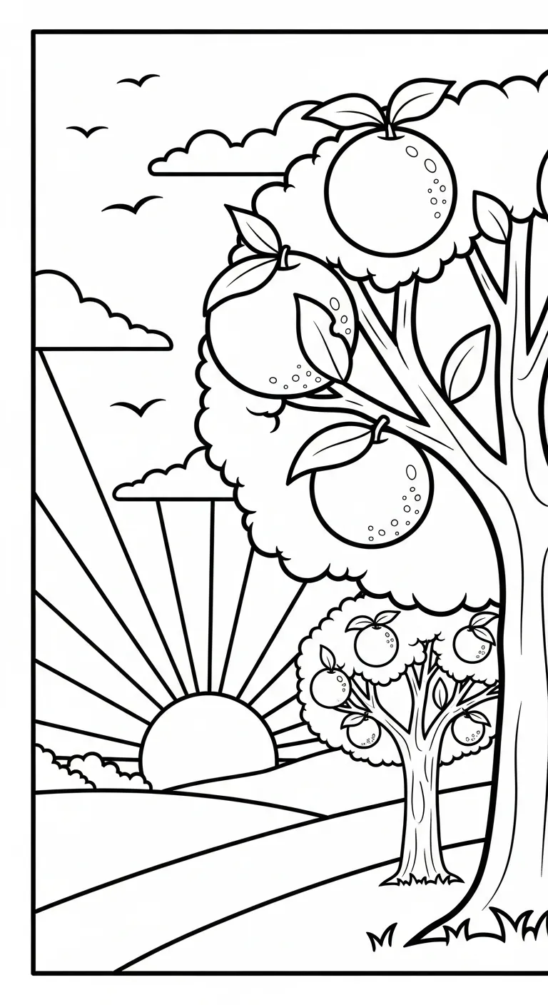 coloriage Orange en ligne pour enfant