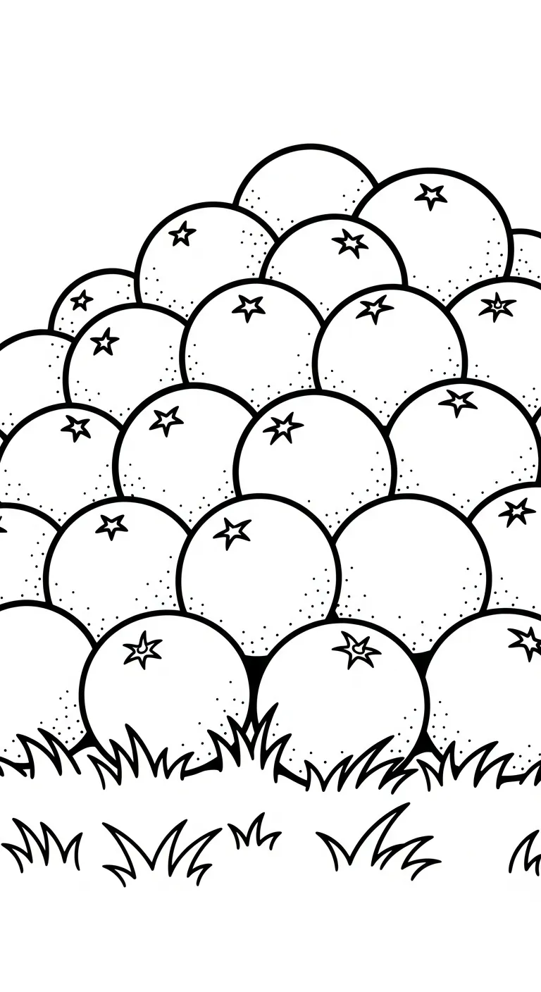 coloriage Orange a imprimer pour enfant de 4 ans