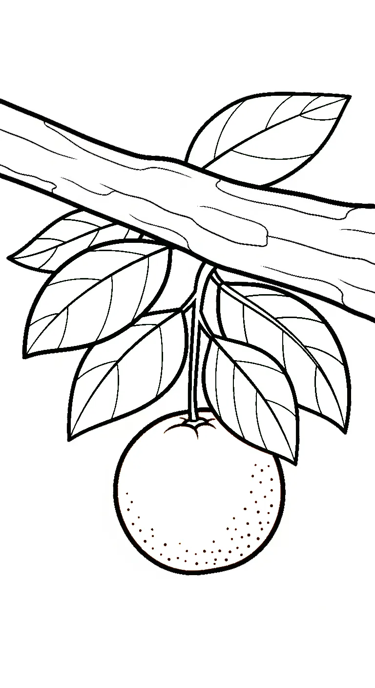 coloriage Orange à imprimer pour enfants 2