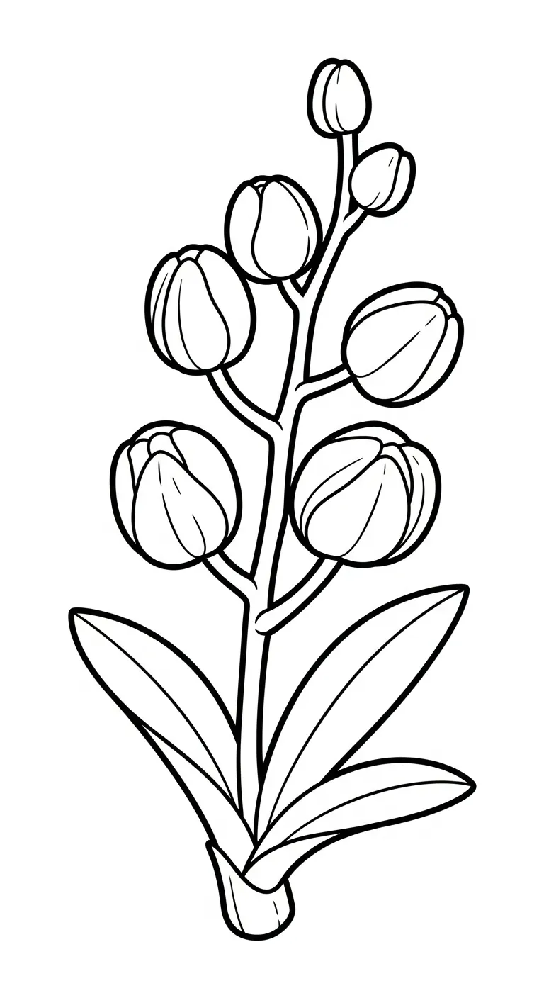 coloriage Orchidée a colorier en ligne