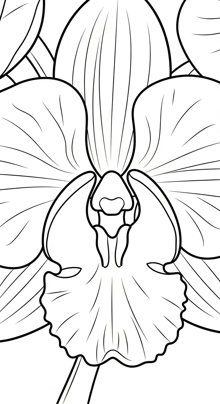 coloriage Orchidée à imprimer pdf