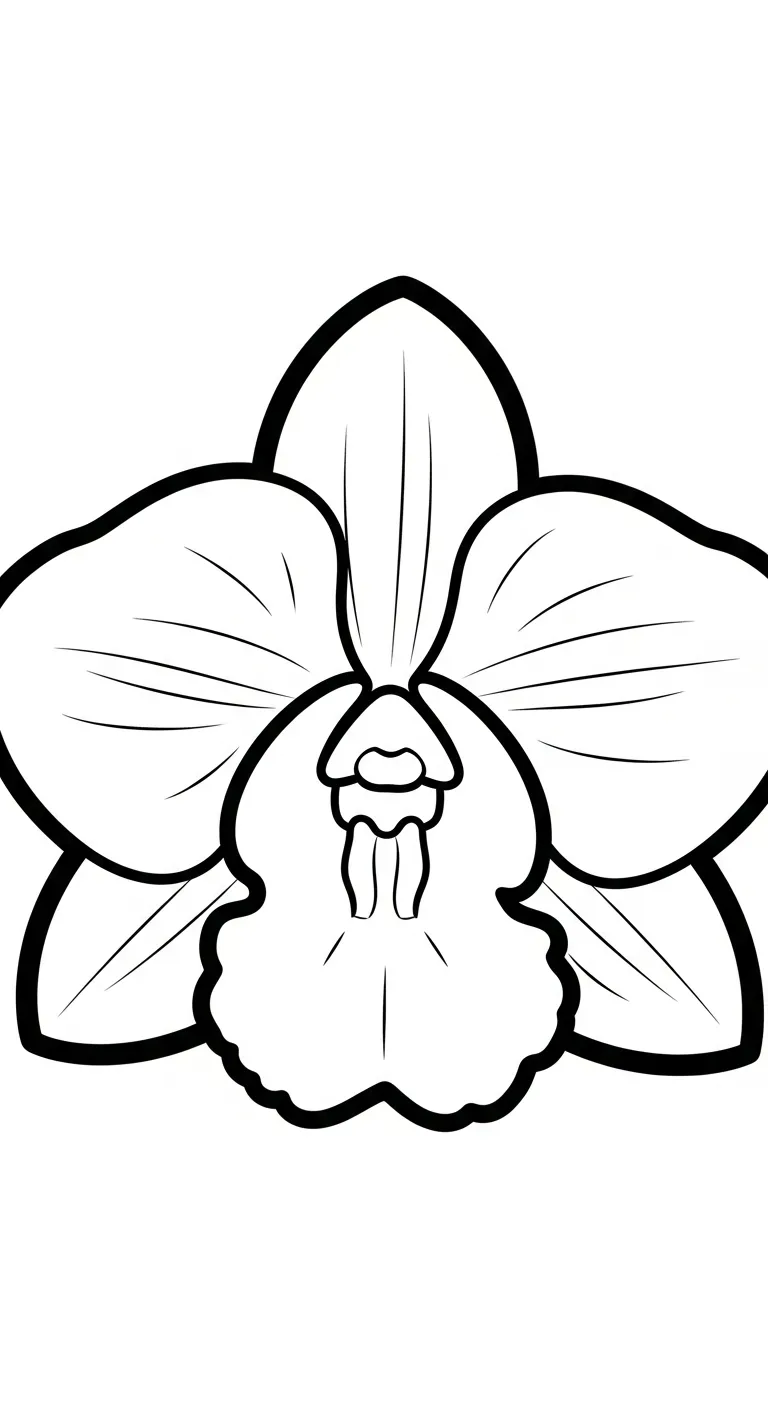 coloriage Orchidée en ligne