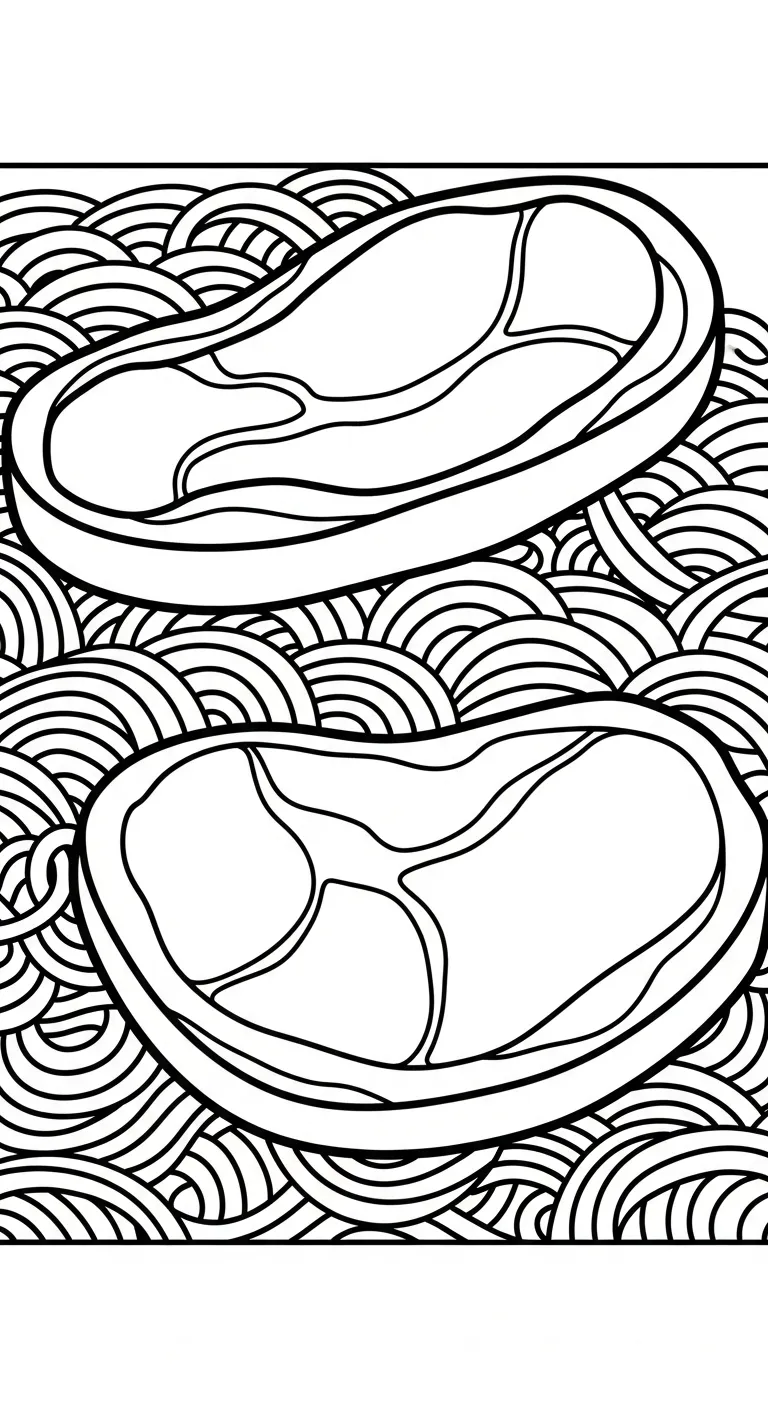 coloriage Rāmen à imprimer pour enfant de 3 ans