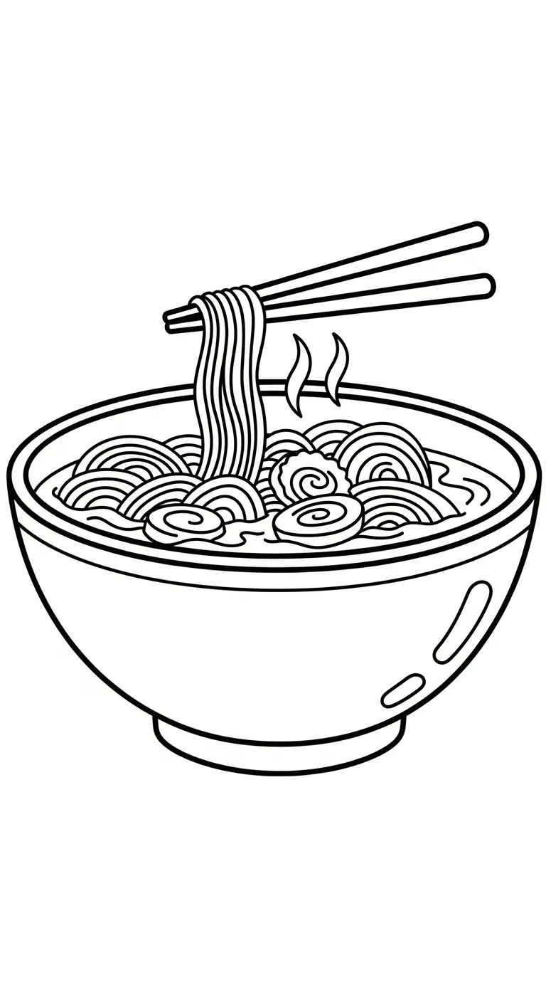 coloriage Rāmen a imprimer gratuitement
