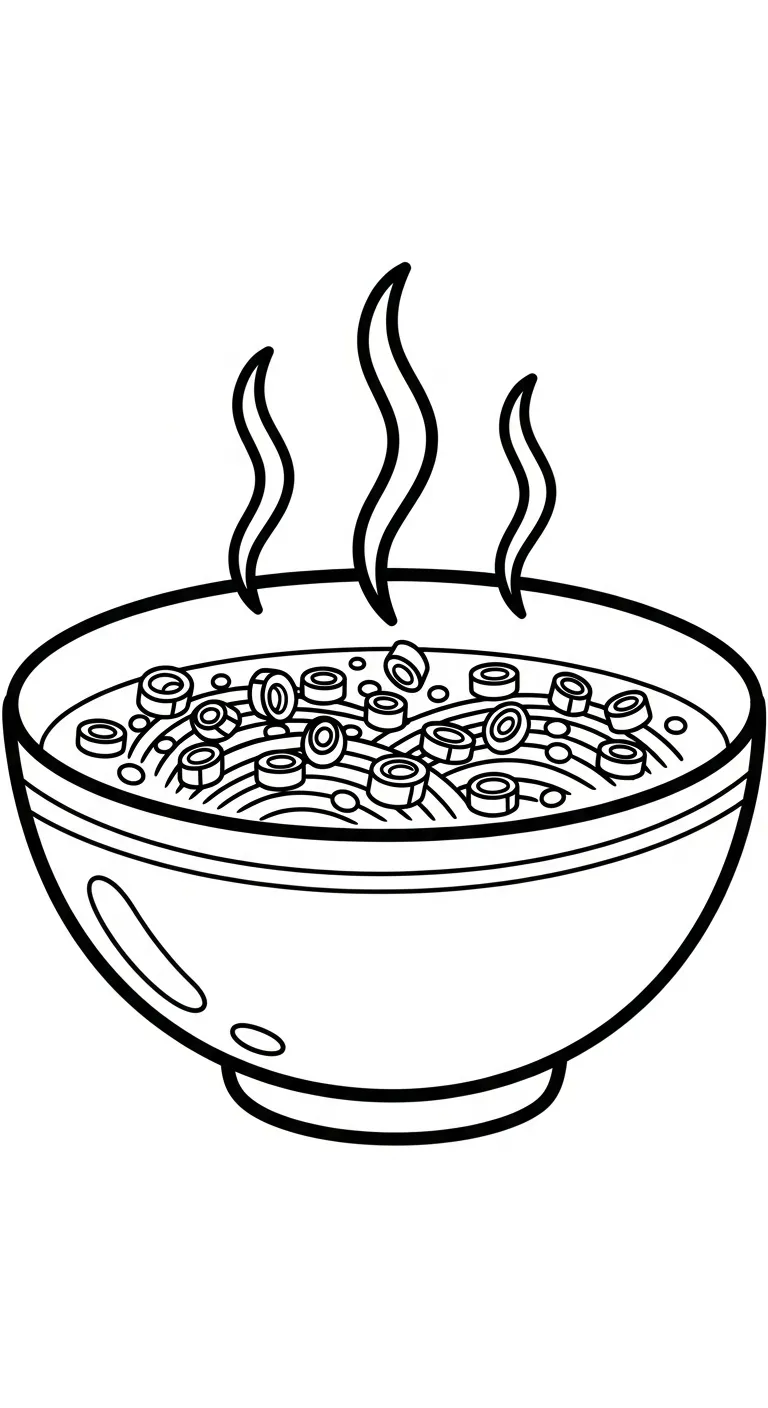 coloriage Rāmen pour enfant à imprimer
