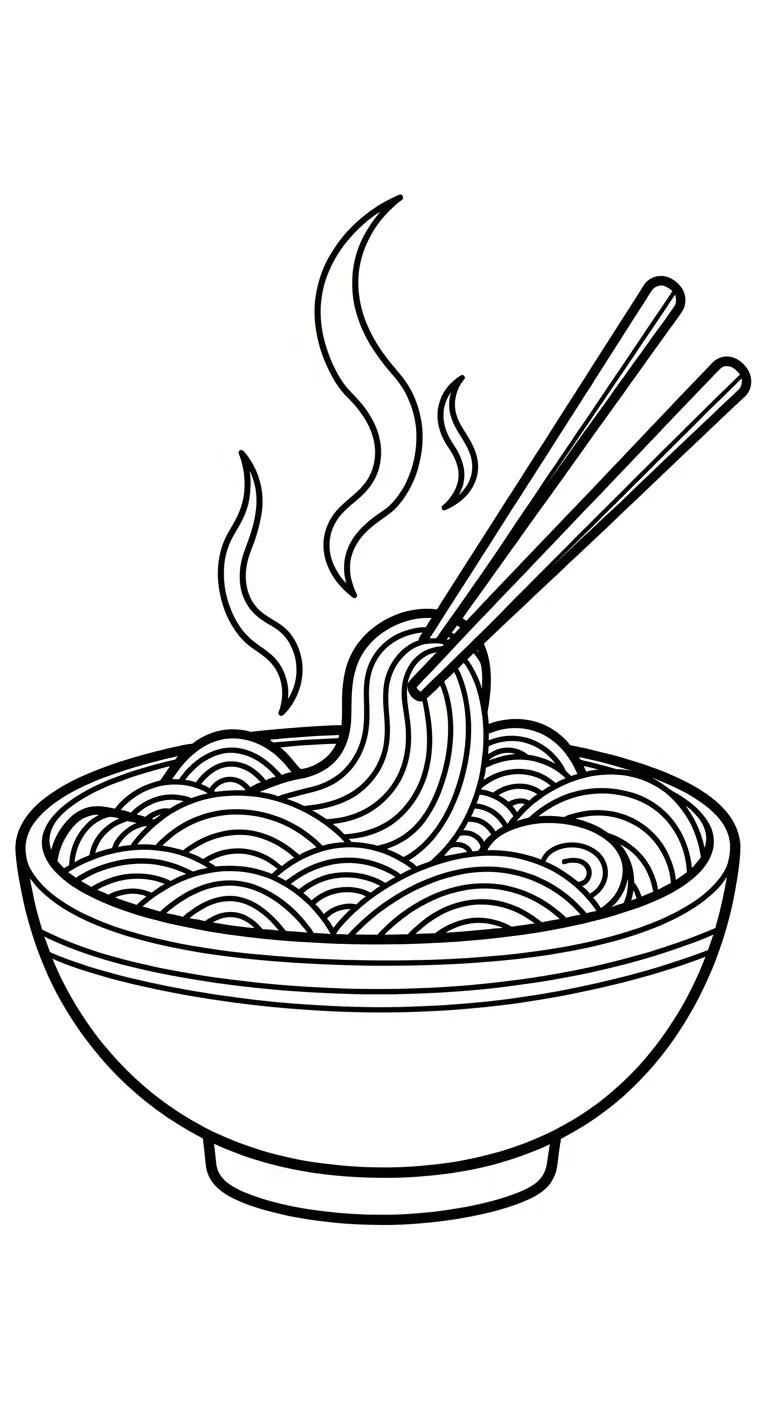 coloriage Rāmen a imprimer gratuit