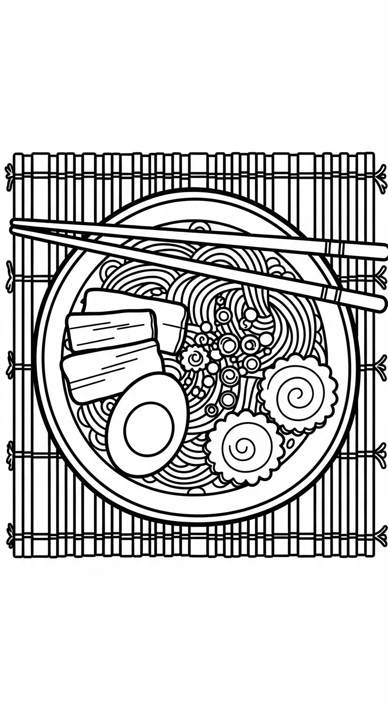 a imprimer coloriage Rāmen gratuit