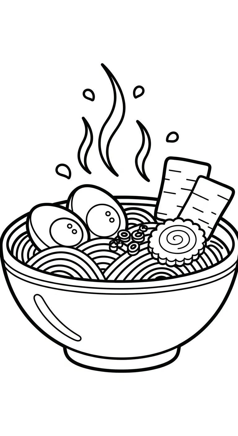 coloriage Rāmen gratuit pour enfants