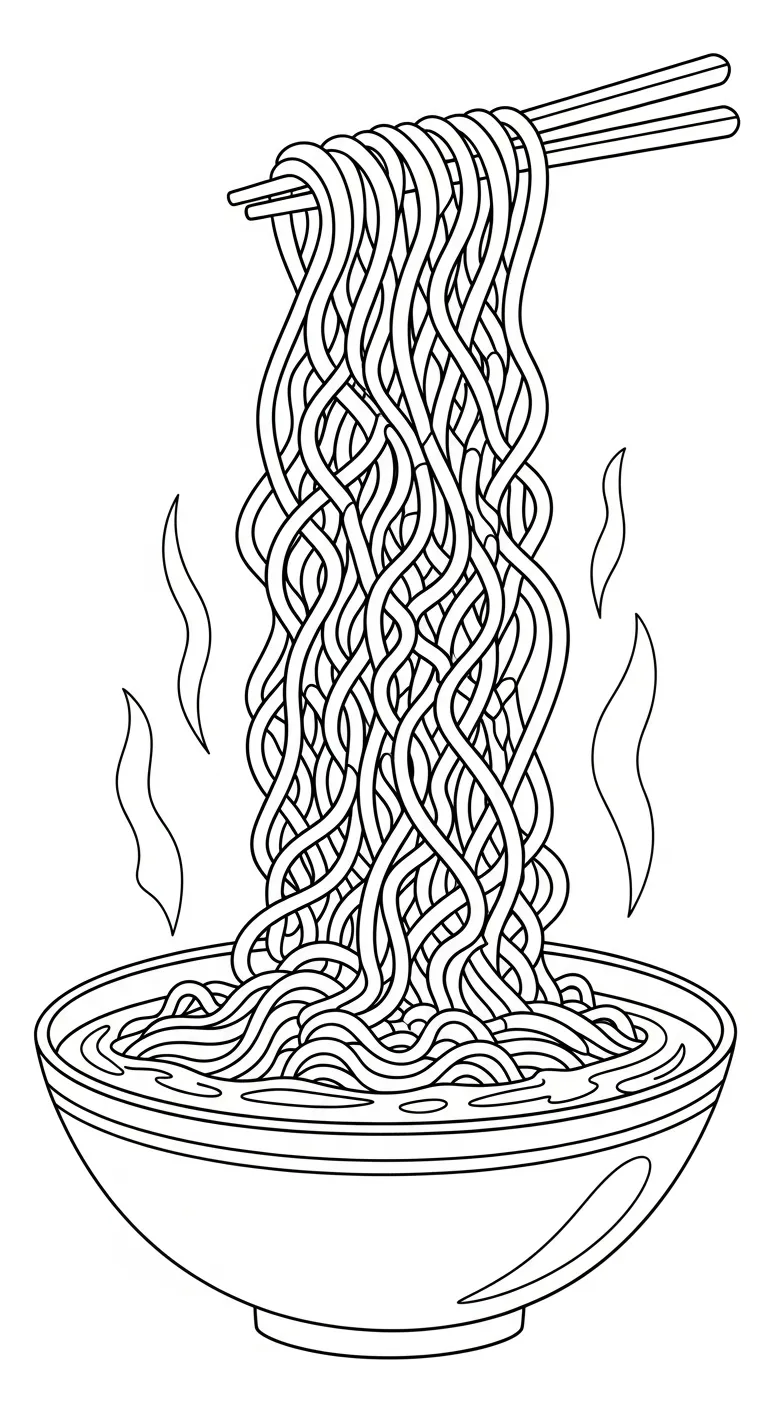 coloriage Rāmen à imprimer pdf gratuit