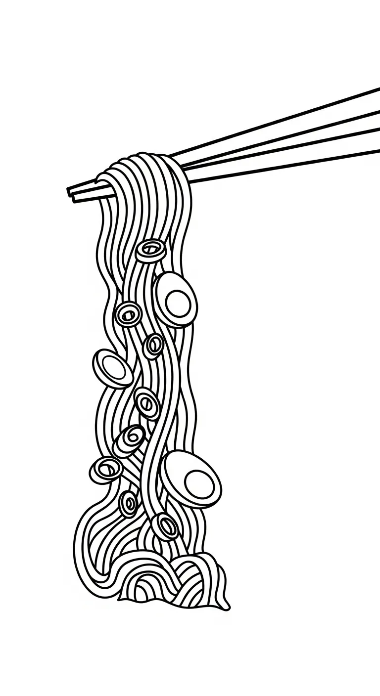 coloriage Rāmen gratuit en ligne